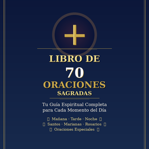 Libro de 70 Oraciones Sagradas — portada del PDF devocional católico